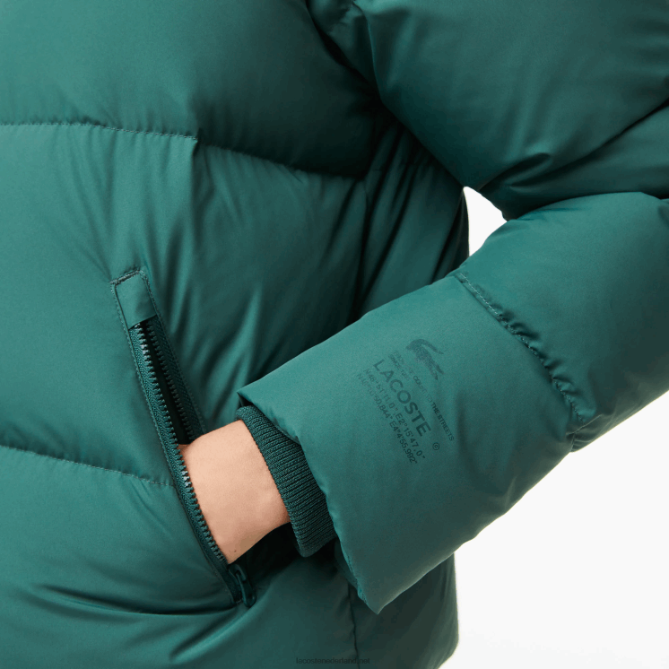 Lacoste opvouwbaar gewatteerd jack 0828H2615 groen 5hx vrouwen