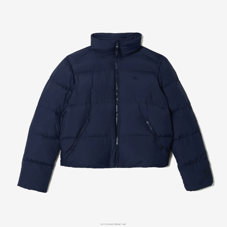 Lacoste opvouwbaar gewatteerd jack 0828H2616 marineblauw 166 vrouwen