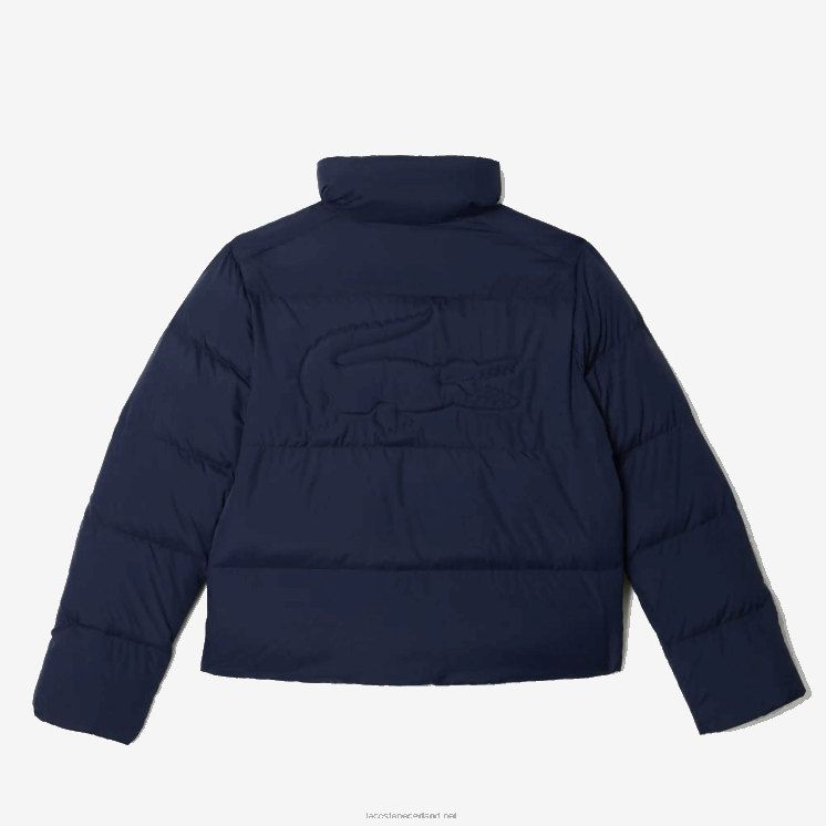 Lacoste opvouwbaar gewatteerd jack 0828H2616 marineblauw 166 vrouwen