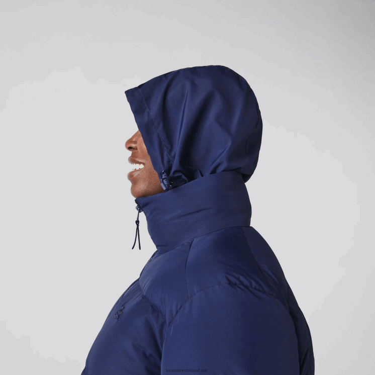 Lacoste opvouwbaar gewatteerd jack 0828H2616 marineblauw 166 vrouwen
