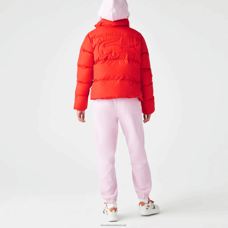 Lacoste opvouwbaar gewatteerd jack 0828H2617 rode f8m vrouwen