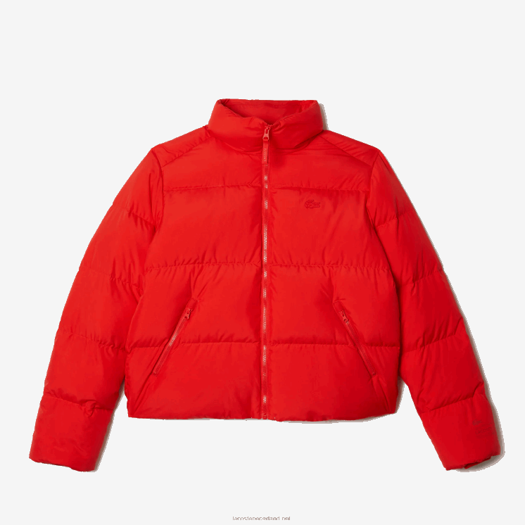 Lacoste opvouwbaar gewatteerd jack 0828H2617 rode f8m vrouwen