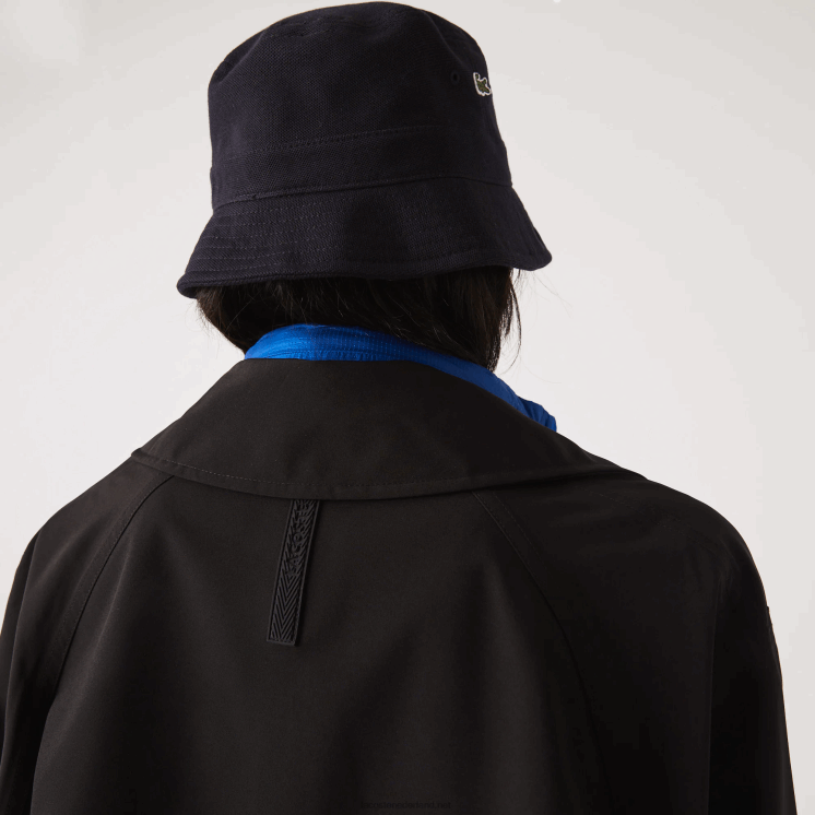 Lacoste oversized trenchcoat 0828H2435 zwart 031 vrouwen