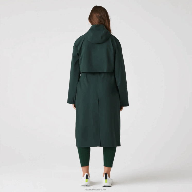Lacoste oversized trenchcoat 0828H2436 groene r89 vrouwen