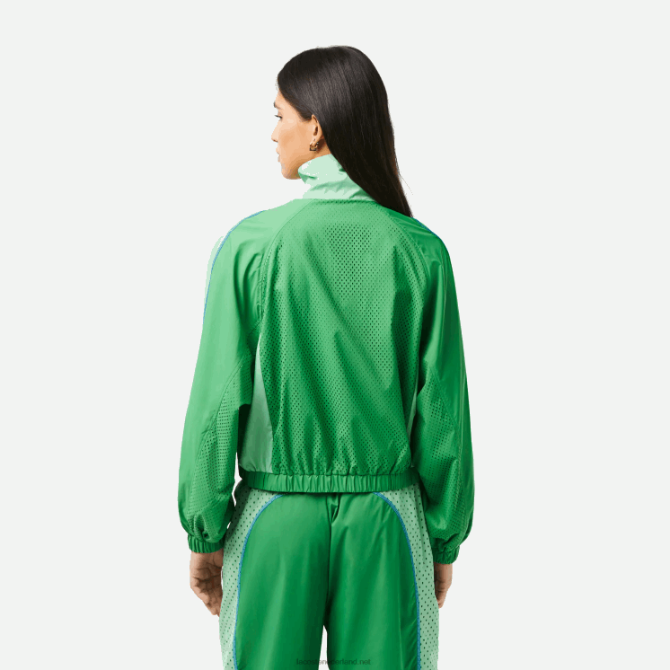 Lacoste oversized tweekleurig jack 0828H2432 groene fzv vrouwen