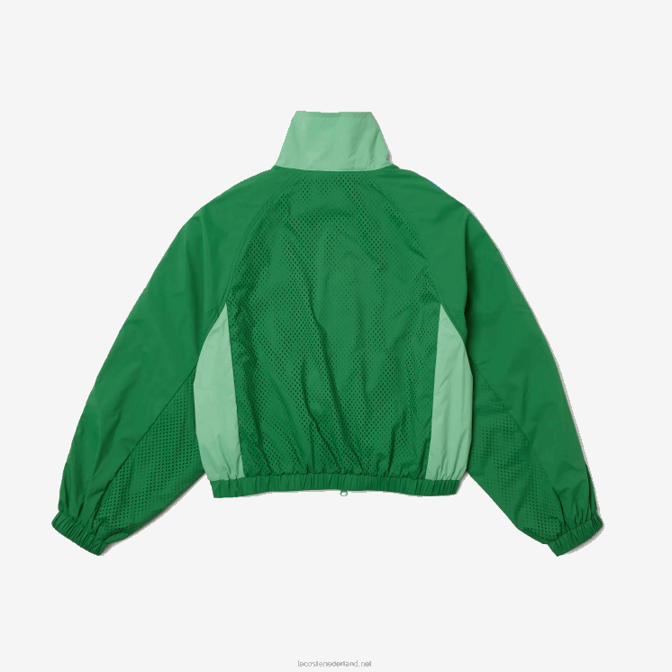 Lacoste oversized tweekleurig jack 0828H2432 groene fzv vrouwen