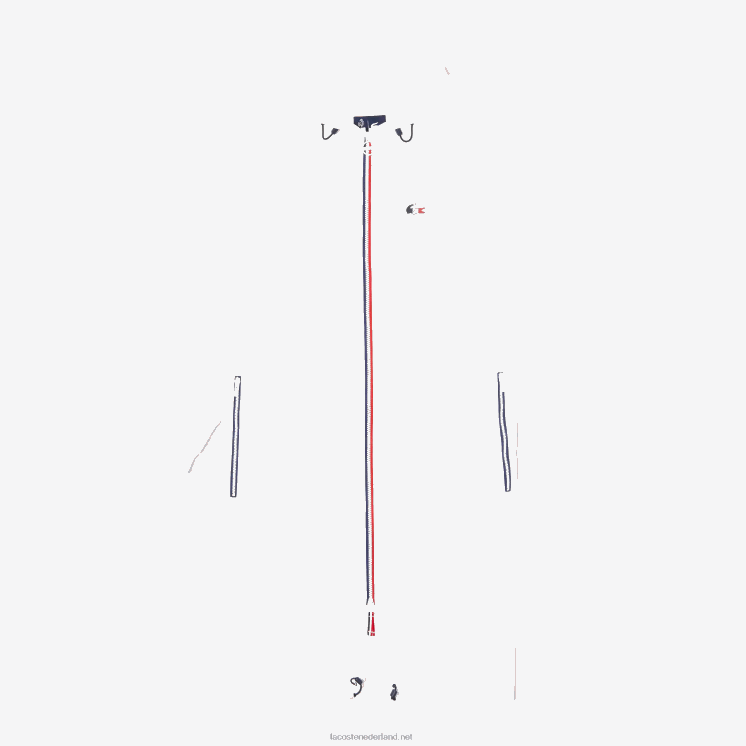 Lacoste sport franse sport spirit edition opvouwbare regenjas 0828H2622 wit marineblauw rood a10 vrouwen