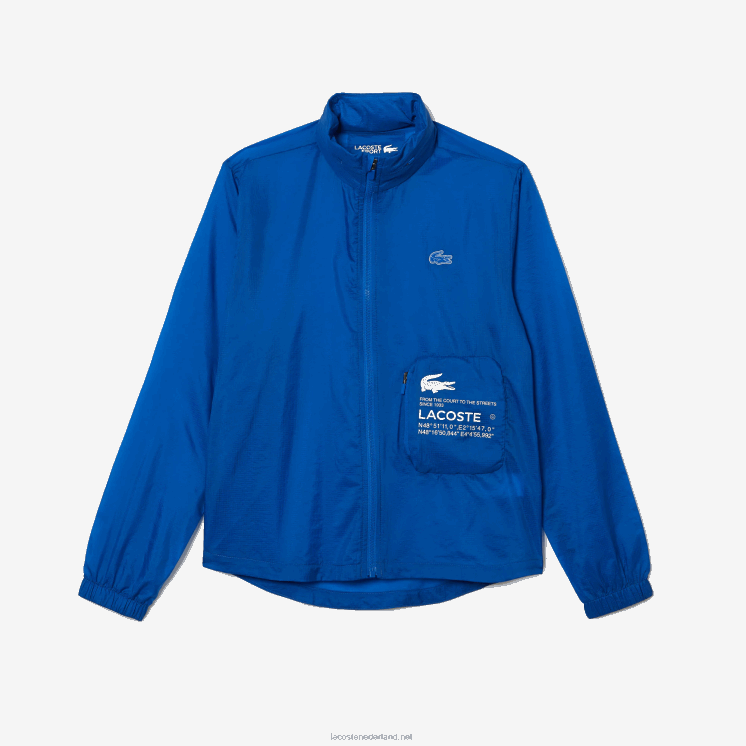 Lacoste sport packable waterafstotend jack 0828H2618 blauw k1q vrouwen