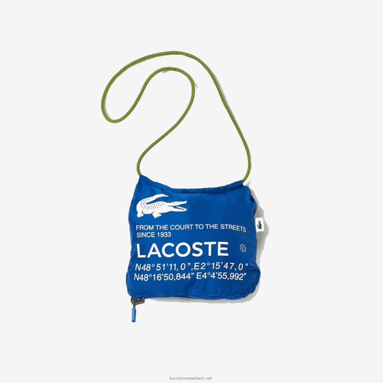 Lacoste sport packable waterafstotend jack 0828H2618 blauw k1q vrouwen