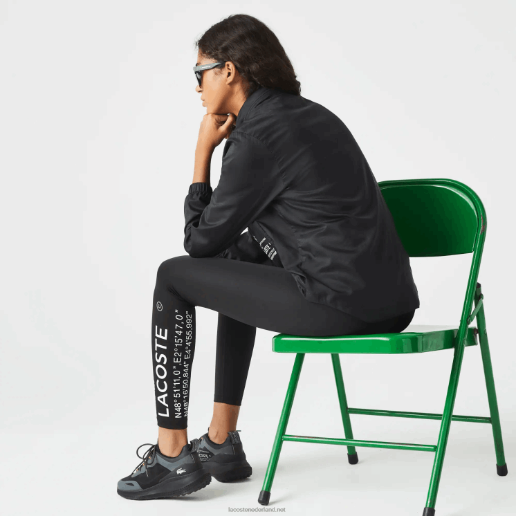 Lacoste sport packable waterafstotend jack 0828H2619 zwart 031 vrouwen