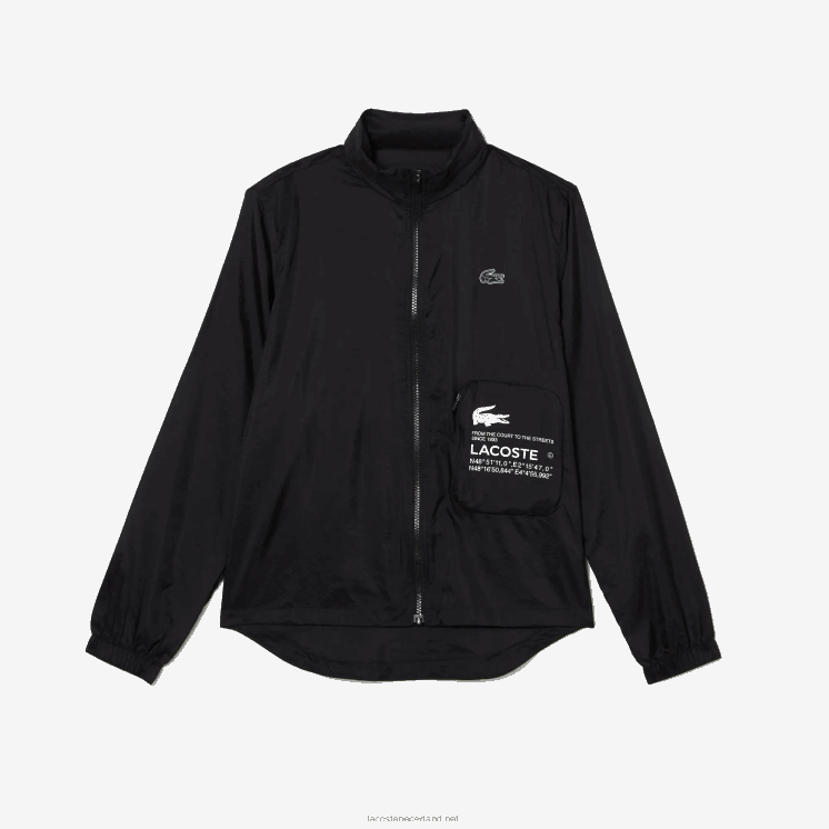 Lacoste sport packable waterafstotend jack 0828H2619 zwart 031 vrouwen