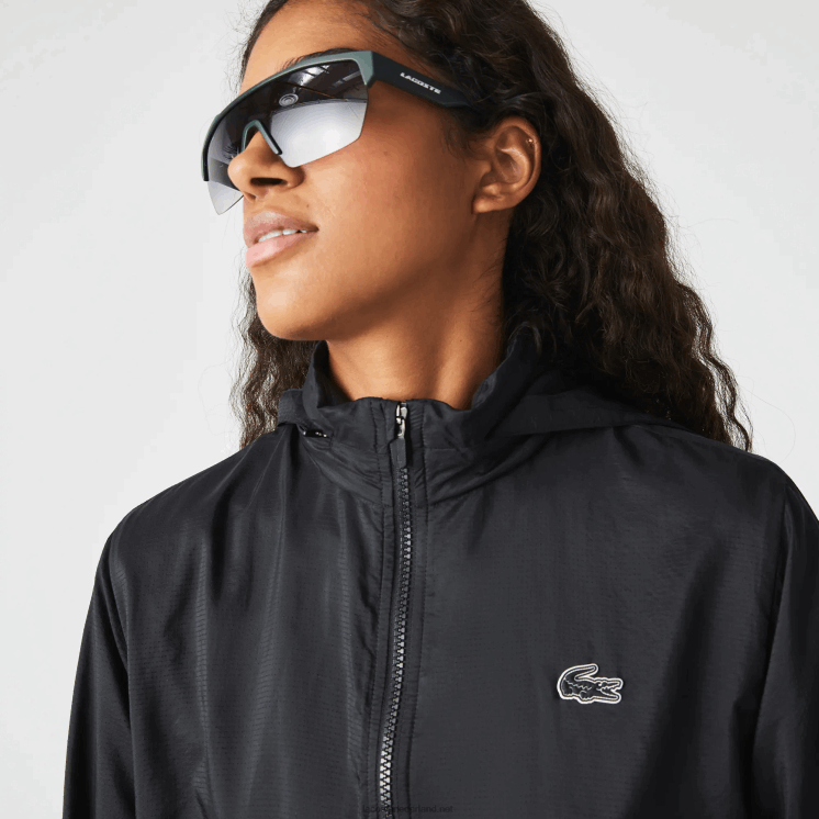 Lacoste sport packable waterafstotend jack 0828H2619 zwart 031 vrouwen