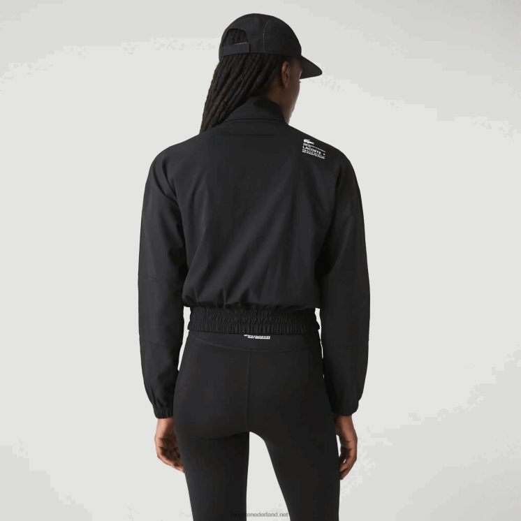 Lacoste sportief losvallend trainingsjack 0828H2631 zwart c31 vrouwen