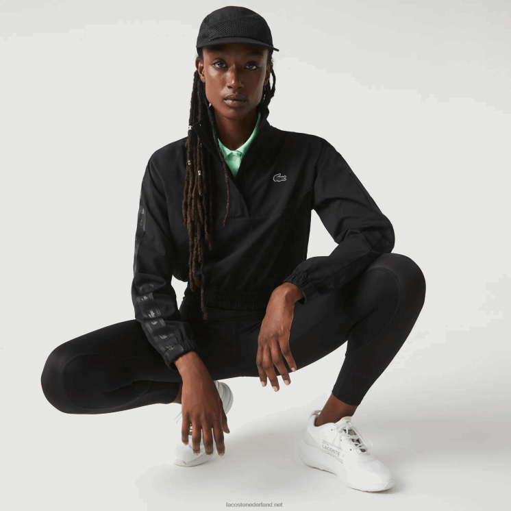 Lacoste sportief losvallend trainingsjack 0828H2631 zwart c31 vrouwen
