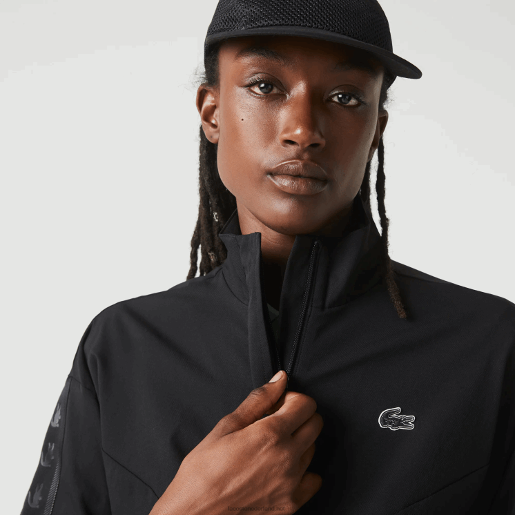 Lacoste sportief losvallend trainingsjack 0828H2631 zwart c31 vrouwen