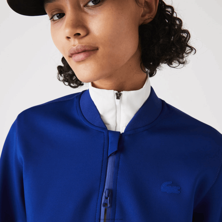 Lacoste tweelaags stretch teddy jack 0828H2625 blauwe bdm vrouwen