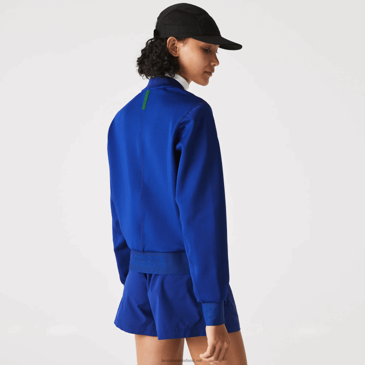 Lacoste tweelaags stretch teddy jack 0828H2625 blauwe bdm vrouwen