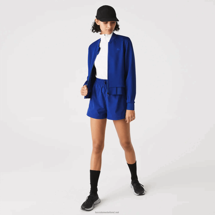 Lacoste tweelaags stretch teddy jack 0828H2625 blauwe bdm vrouwen