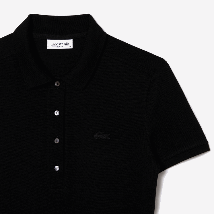 Lacoste Pique polojurk van stretchkatoen 0828H2370 zwart 031 vrouwen