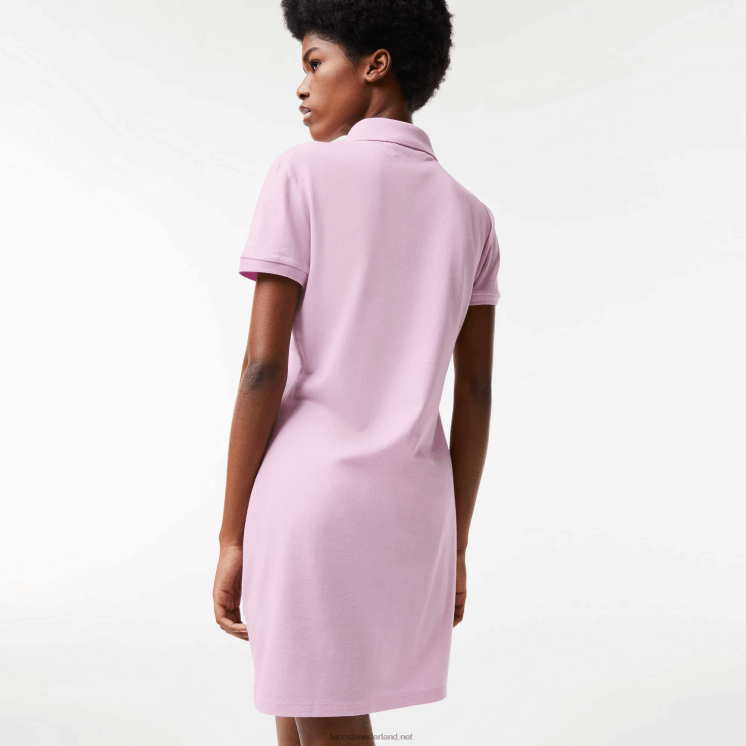 Lacoste Pique polojurk van stretchkatoen 0828H2505 roze z4h vrouwen