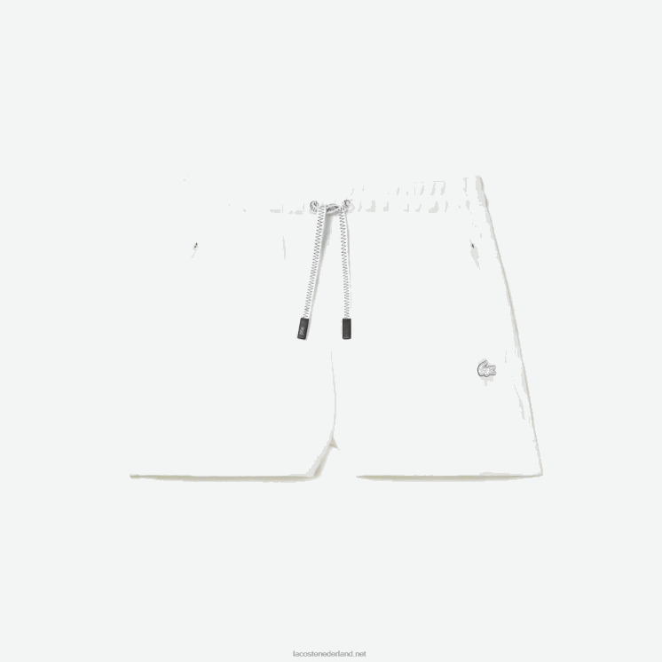 Lacoste effen korte broek 0828H2445 wit 001 vrouwen