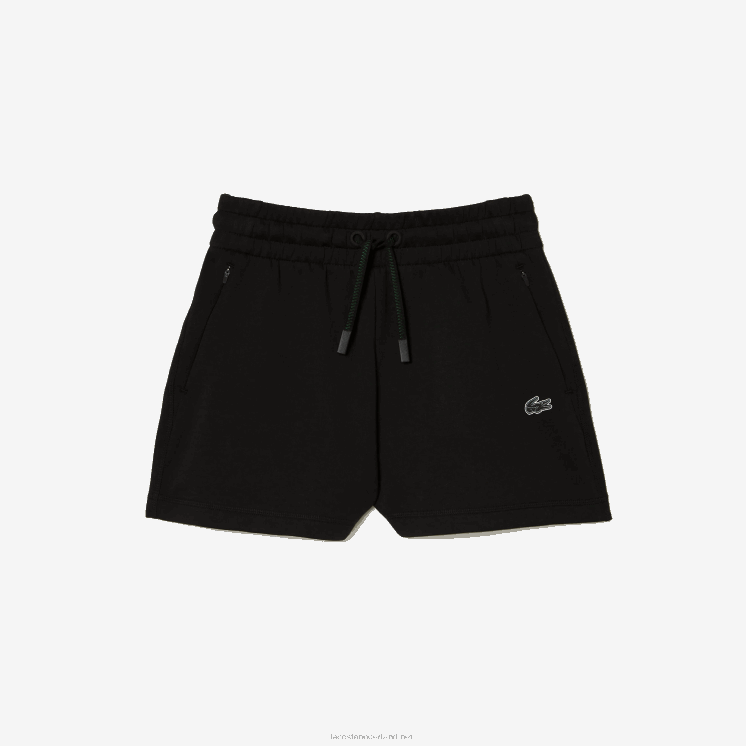 Lacoste effen korte broek 0828H2446 zwart 031 vrouwen