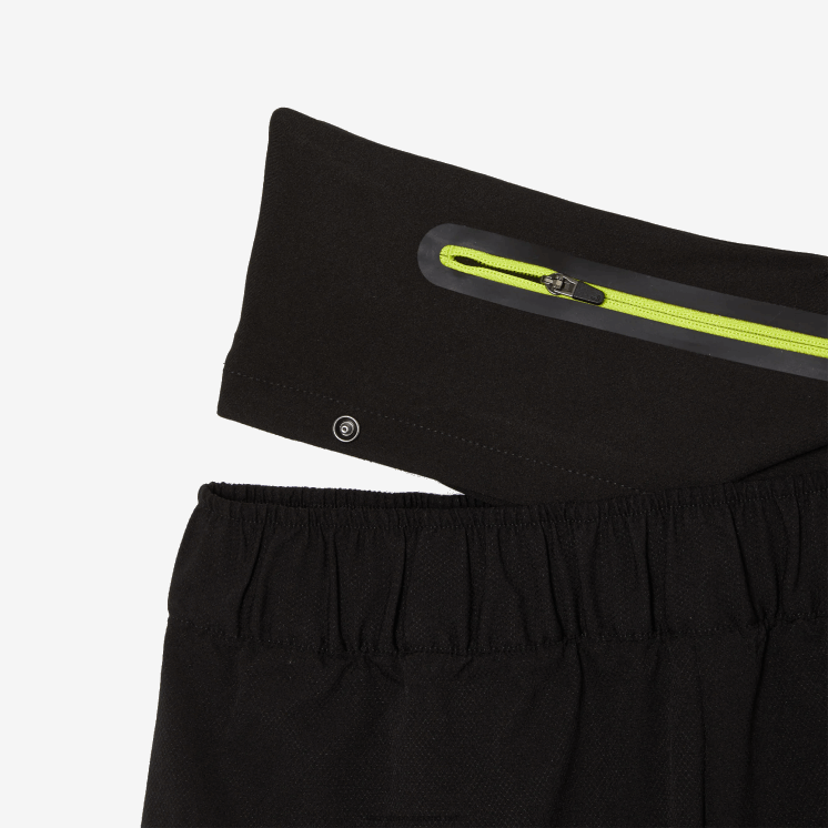 Lacoste korte broek met afneembare riem 0828H2644 zwart c31 vrouwen