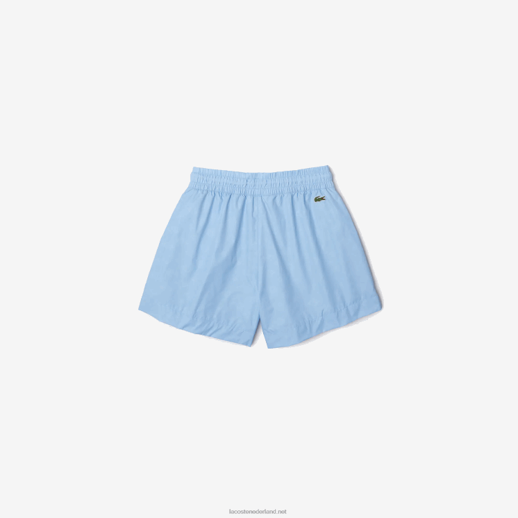 Lacoste korte broek met monogramprint 0828H2458 blauwe hbp vrouwen