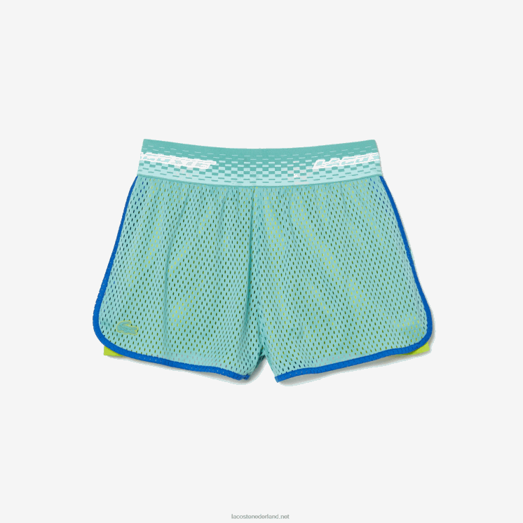 Lacoste tennisshort met ingebouwde onderbroek 0828H2444 munt zli vrouwen