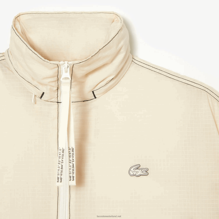 Lacoste 2-in-1 waterafstotende parka met capuchon 0828H2441 witte xfj vrouwen