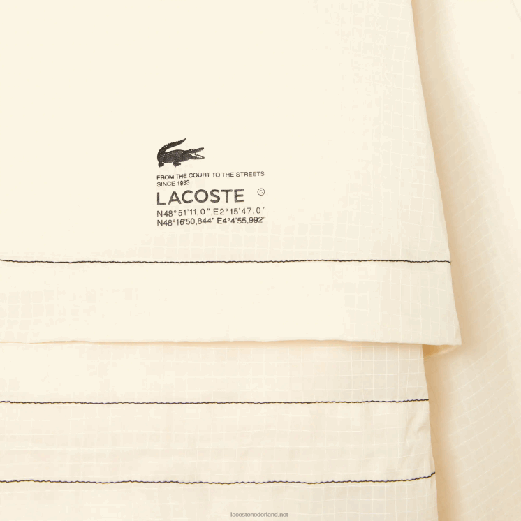 Lacoste 2-in-1 waterafstotende parka met capuchon 0828H2441 witte xfj vrouwen