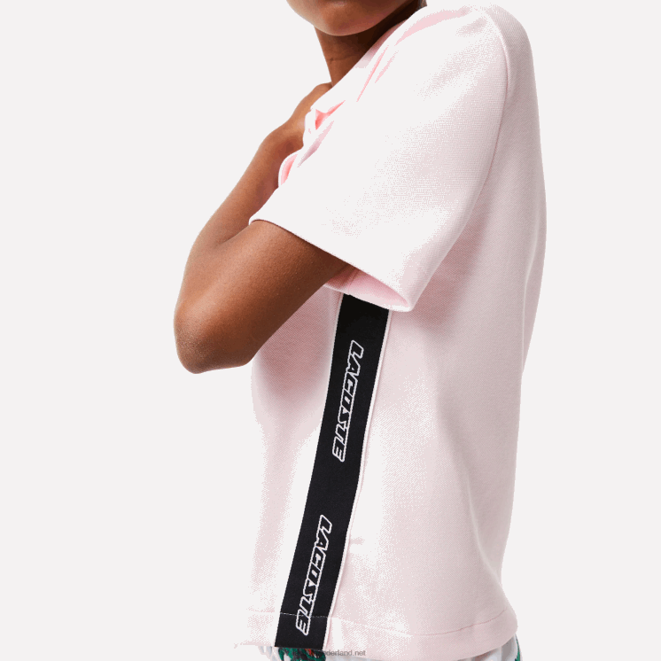 Lacoste Regular-fit polo met komische badge 0828H2494 lichtroze t03 vrouwen
