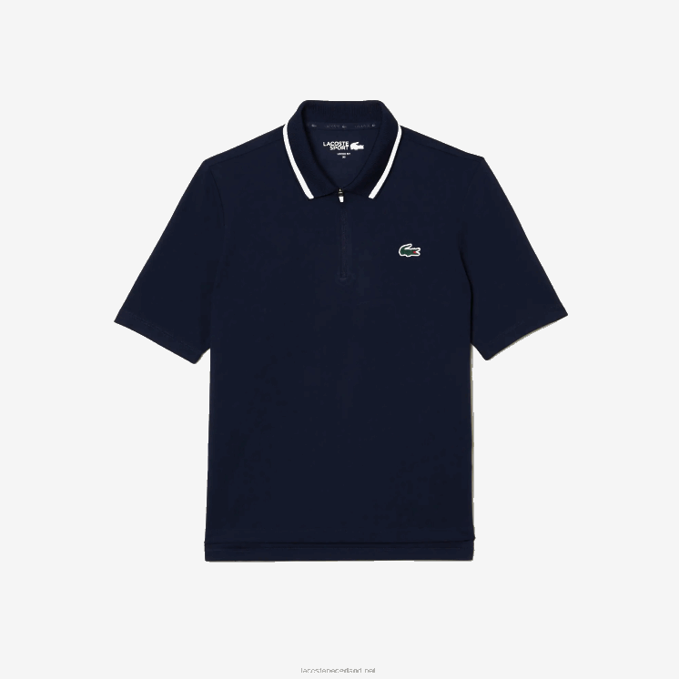 Lacoste golf losvallende ultradroge polo 0828H2359 marineblauw wit 525 vrouwen