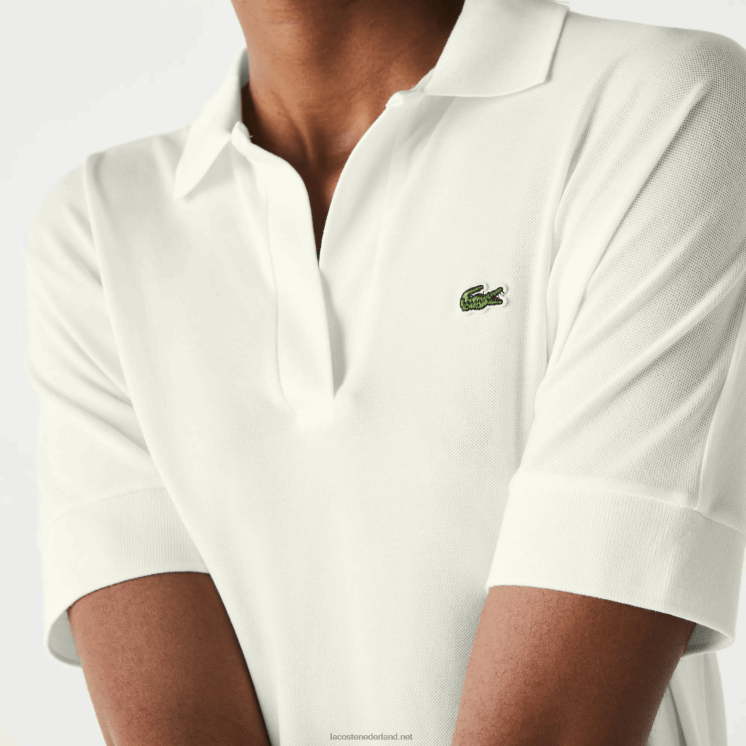 Lacoste losvallende soepel vallende piqué polo 0828H2462 wit 70v vrouwen