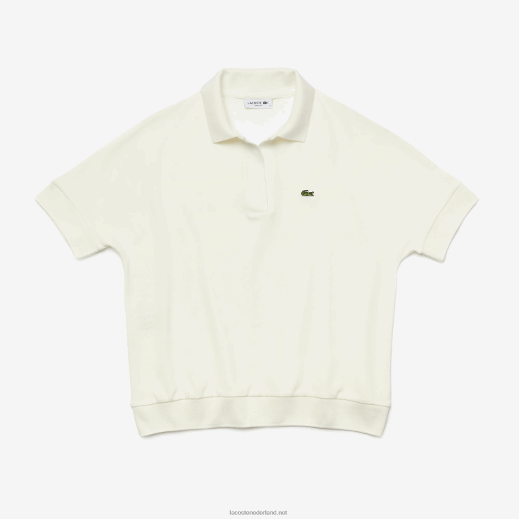 Lacoste losvallende soepel vallende piqué polo 0828H2462 wit 70v vrouwen