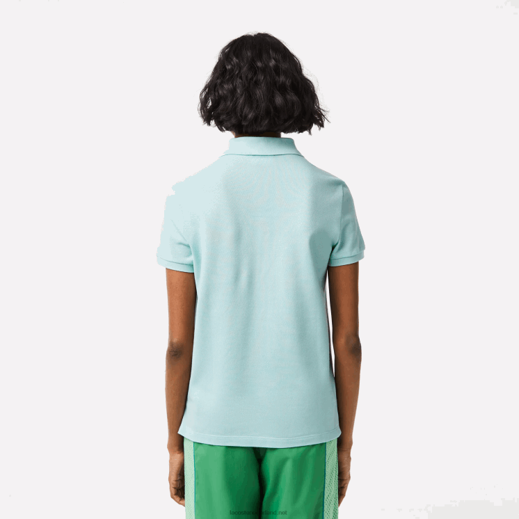Lacoste petit piqué polo van zachte katoen met normale pasvorm 0828H2362 mint lgf vrouwen