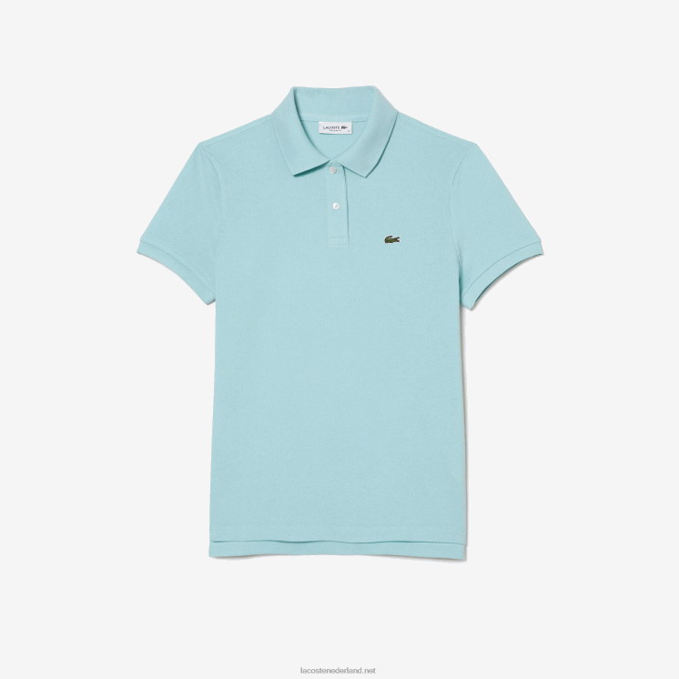 Lacoste petit piqué polo van zachte katoen met normale pasvorm 0828H2362 mint lgf vrouwen