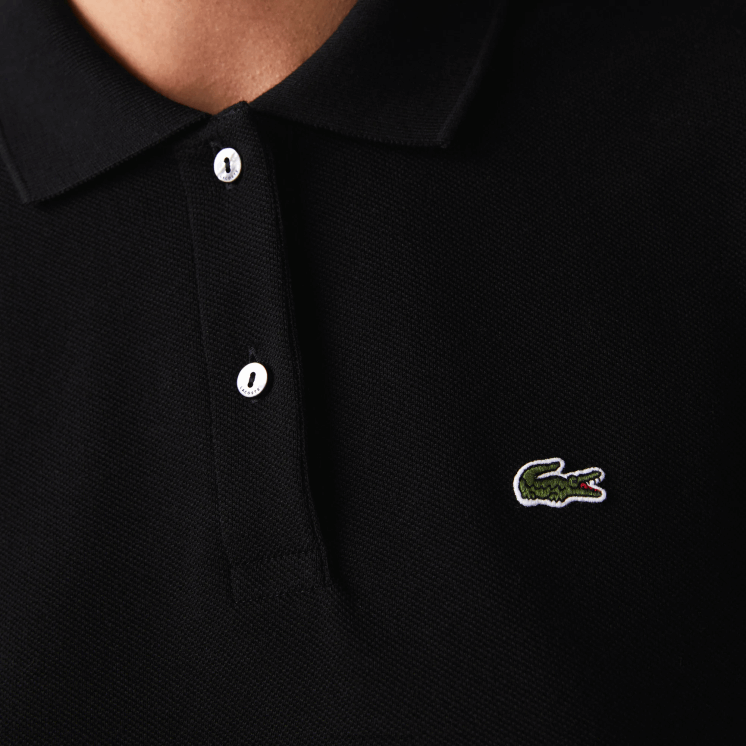 Lacoste petit piqué polo van zachte katoen met normale pasvorm 0828H2364 zwart 031 vrouwen