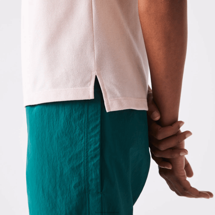 Lacoste petit piqué polo van zachte katoen met normale pasvorm 0828H2495 licht roze adi vrouwen