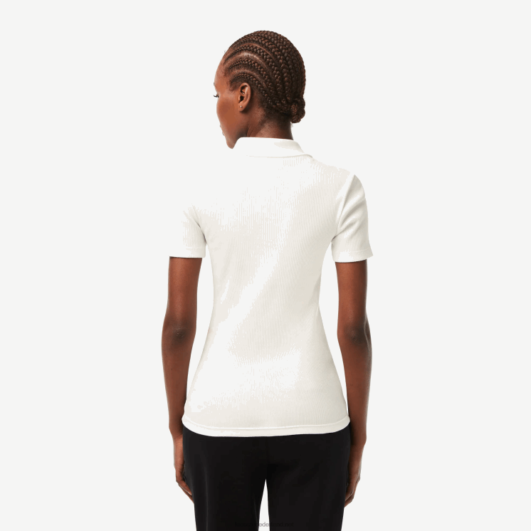 Lacoste poloshirt van biologisch katoen 0828H2375 wit 70v vrouwen