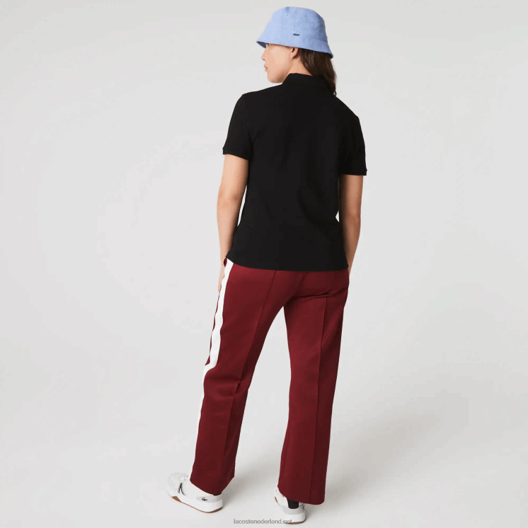 Lacoste slim fit piqué polo van stretchkatoen 0828H2469 zwart 031 vrouwen