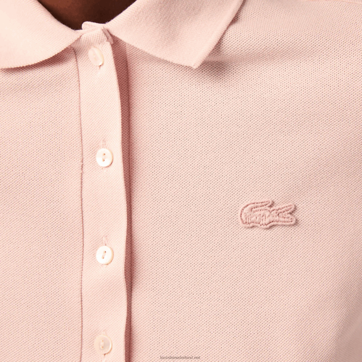 Lacoste slim fit piqué polo van stretchkatoen 0828H2508 licht roze adi vrouwen
