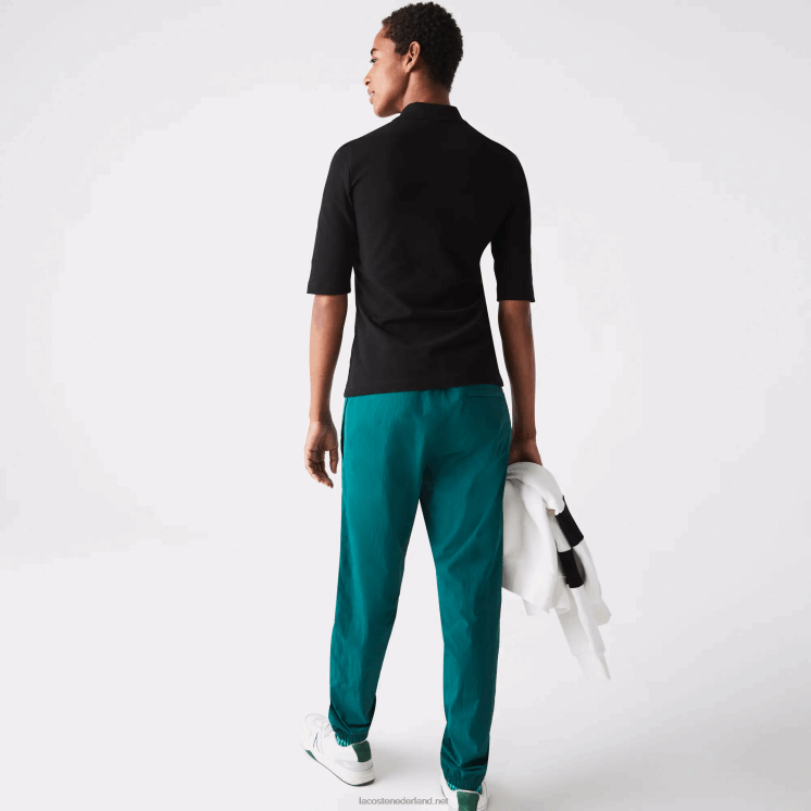 Lacoste slim fit soepel vallende katoenen polo 0828H2515 zwart 031 vrouwen