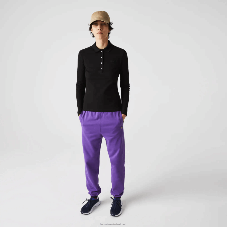 Lacoste slim fit stretch piqué polo 0828H2478 zwart 031 vrouwen