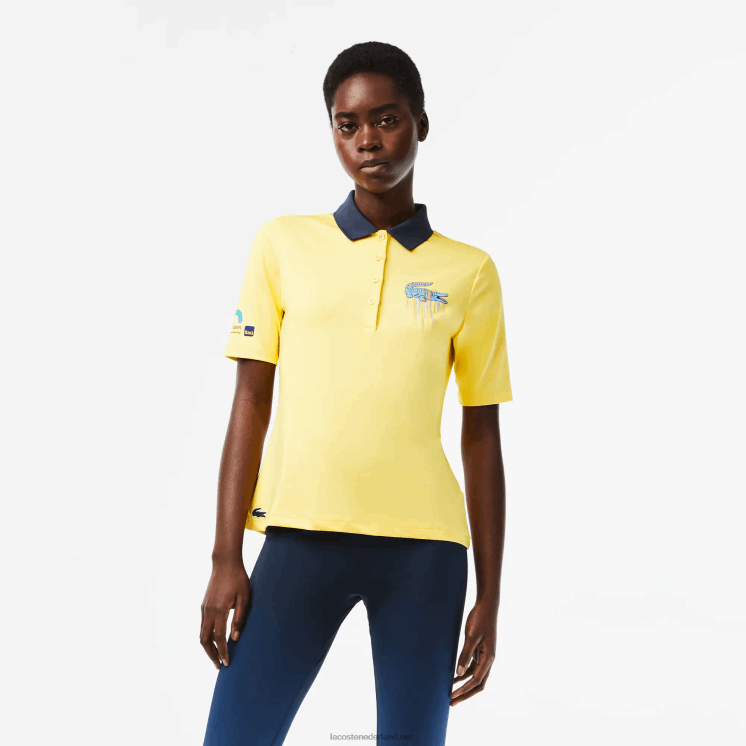 Lacoste sport miami open editie polo 0828H2373 geel 107 vrouwen