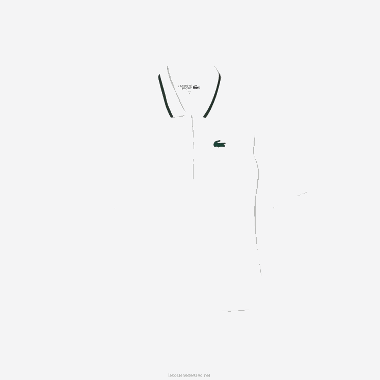 Lacoste sport thermoregulerende piqué tennispolo 0828H2461 wit groen pb4 vrouwen