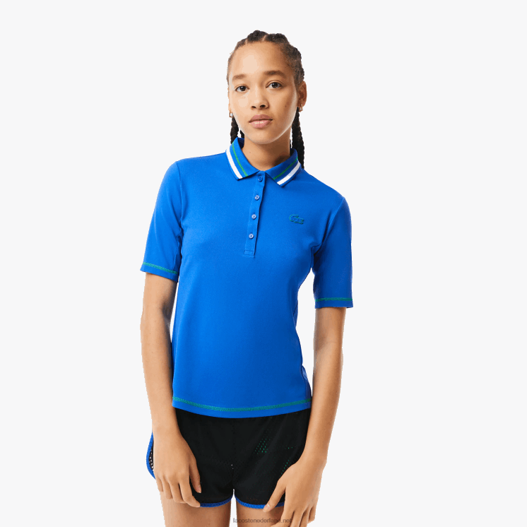 Lacoste tennis ultradroge piqué polo 0828H2367 blauwe kxb vrouwen