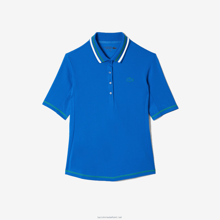 Lacoste tennis ultradroge piqué polo 0828H2367 blauwe kxb vrouwen
