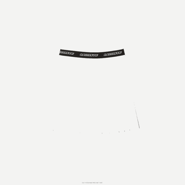 Lacoste geplooide rok met elastische taille 0828H2353 wit 70v vrouwen