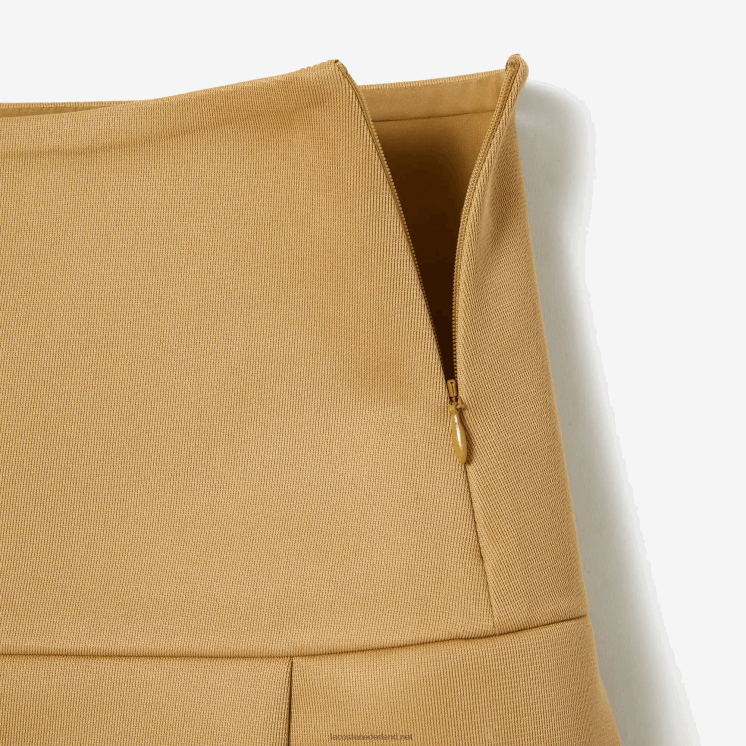 Lacoste modeshow-editie geplooide canvas tennisrok 0828H2664 beige l7d vrouwen